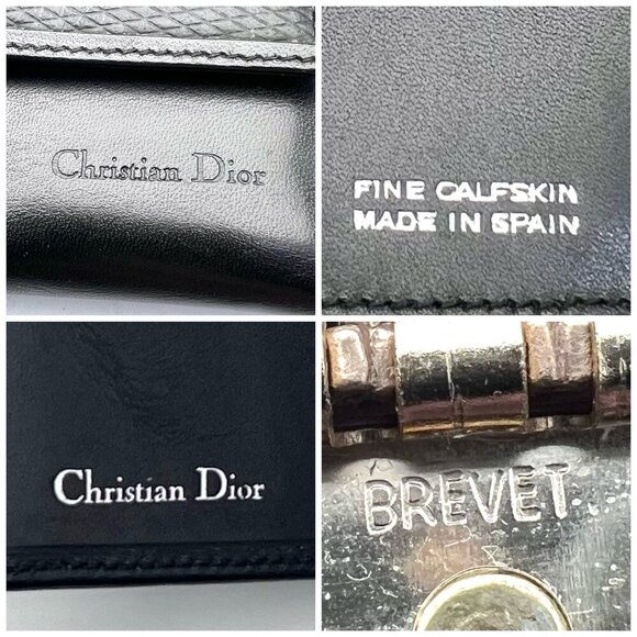 Vintage Christian Dior Calfskin Leather Key Holder Wallet Spain - Picture 2 of 12